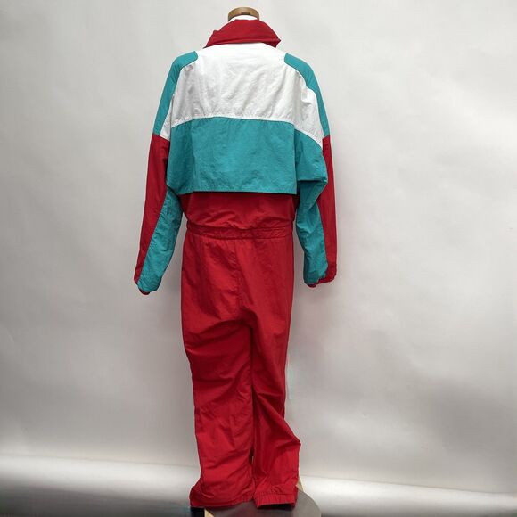 Alpine Designs Snow Suit Ski Jacket Red White Teal Green Large Gore-Tex Uni-sex - Picture 8 of 16